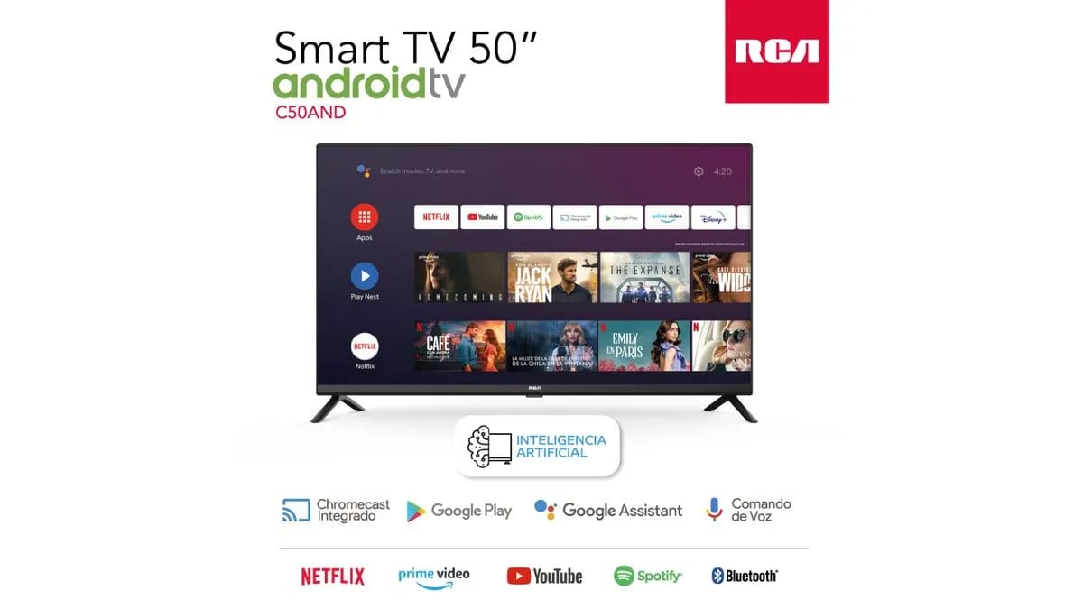 Smart Tv RCA 50" C50AND Android Tv - Imagen 2