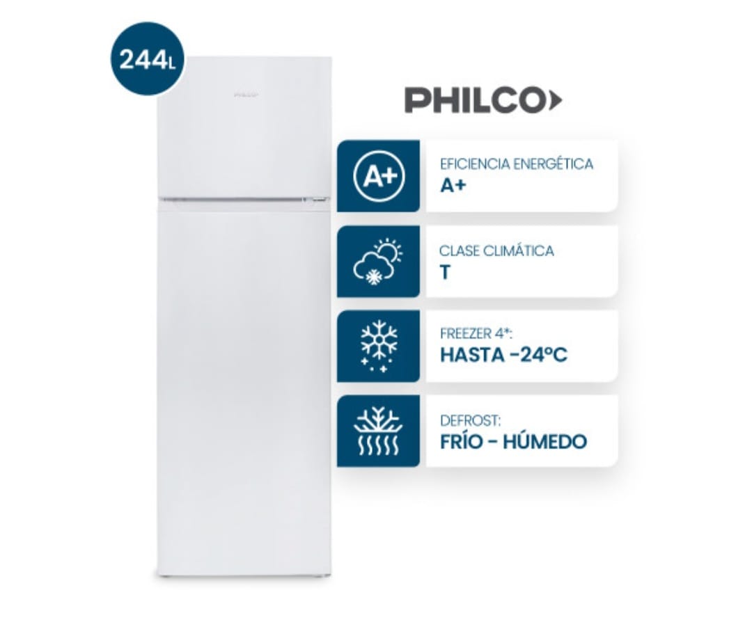 Heladera Philco PHCT260B -260lts - Imagen 3