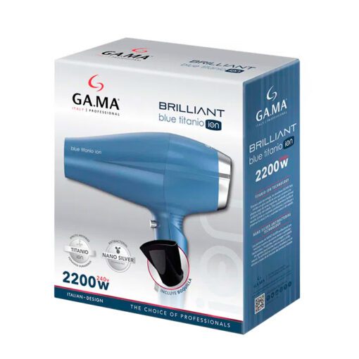 Secador De Pelo Gama Brilliant Blue Titanium - Imagen 3